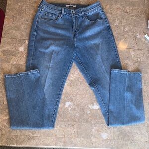 Classic Blue Straight Leg Jeans for Women